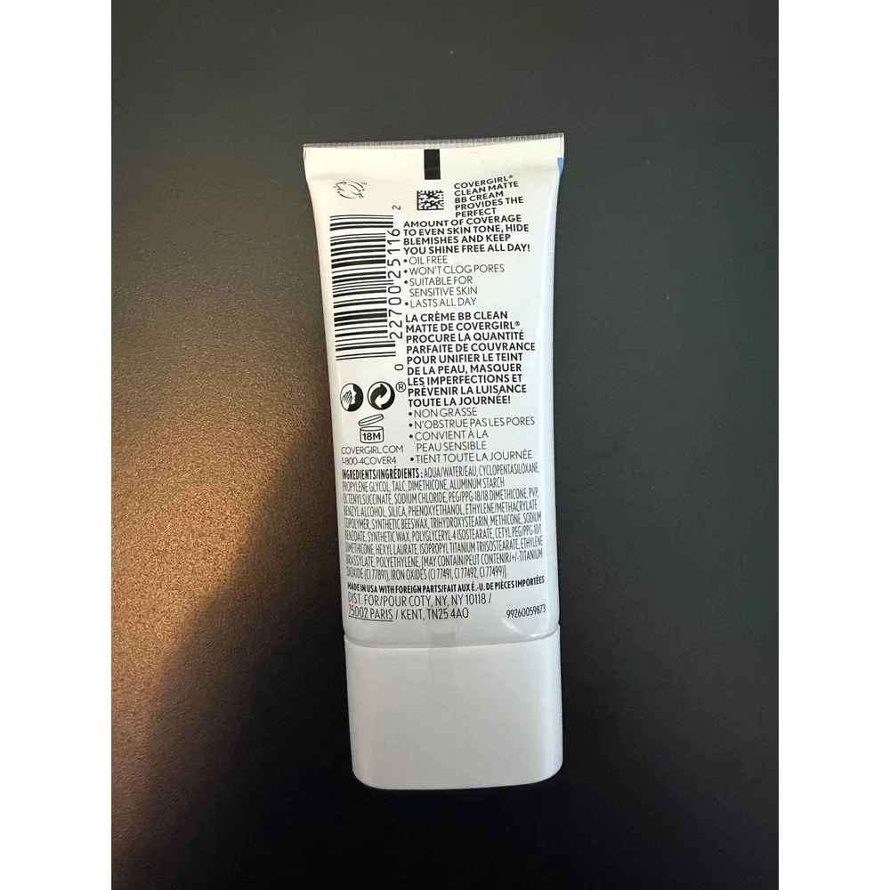 Covergirl Clean Matte BB Cream For‎ Oily Skin 560 Deep 1 fl oz Matte Finish
